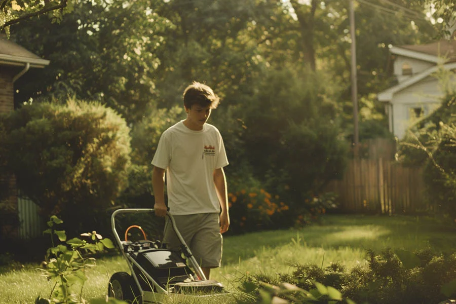 battery operated self propelled lawn mowers